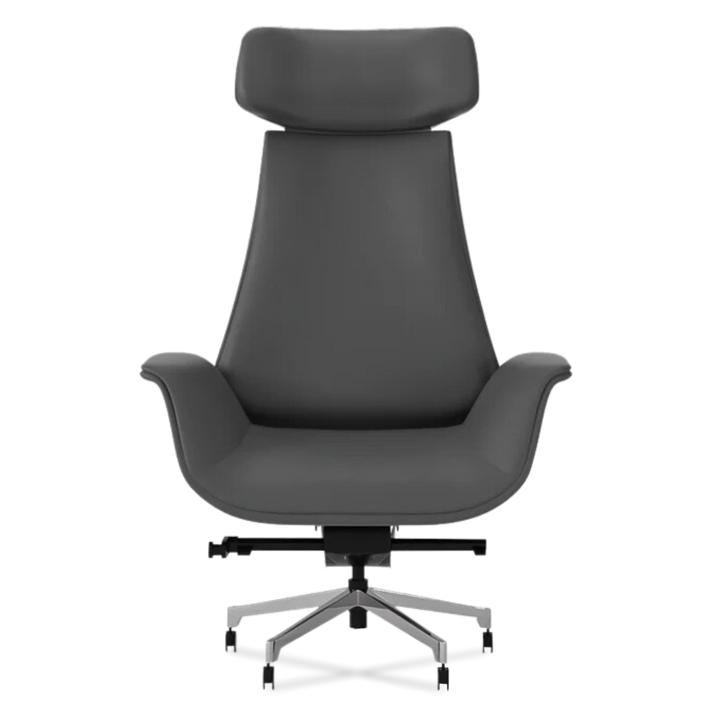 Genuine Leather Curved Office Chair