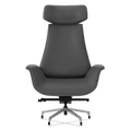 Genuine Leather Curved Office Chair