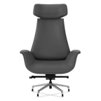 Genuine Leather Curved Office Chair