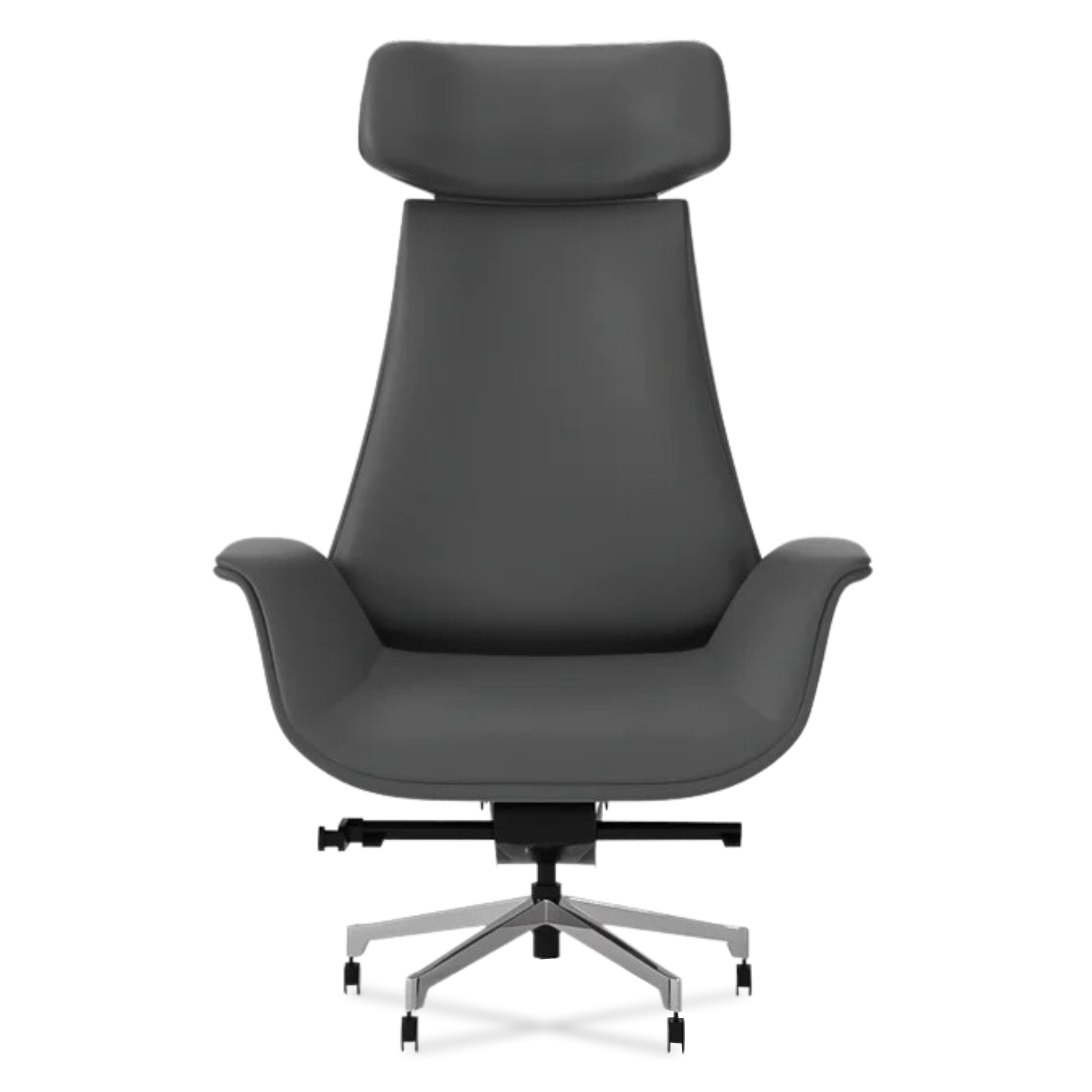 Genuine Leather Curved Office Chair
