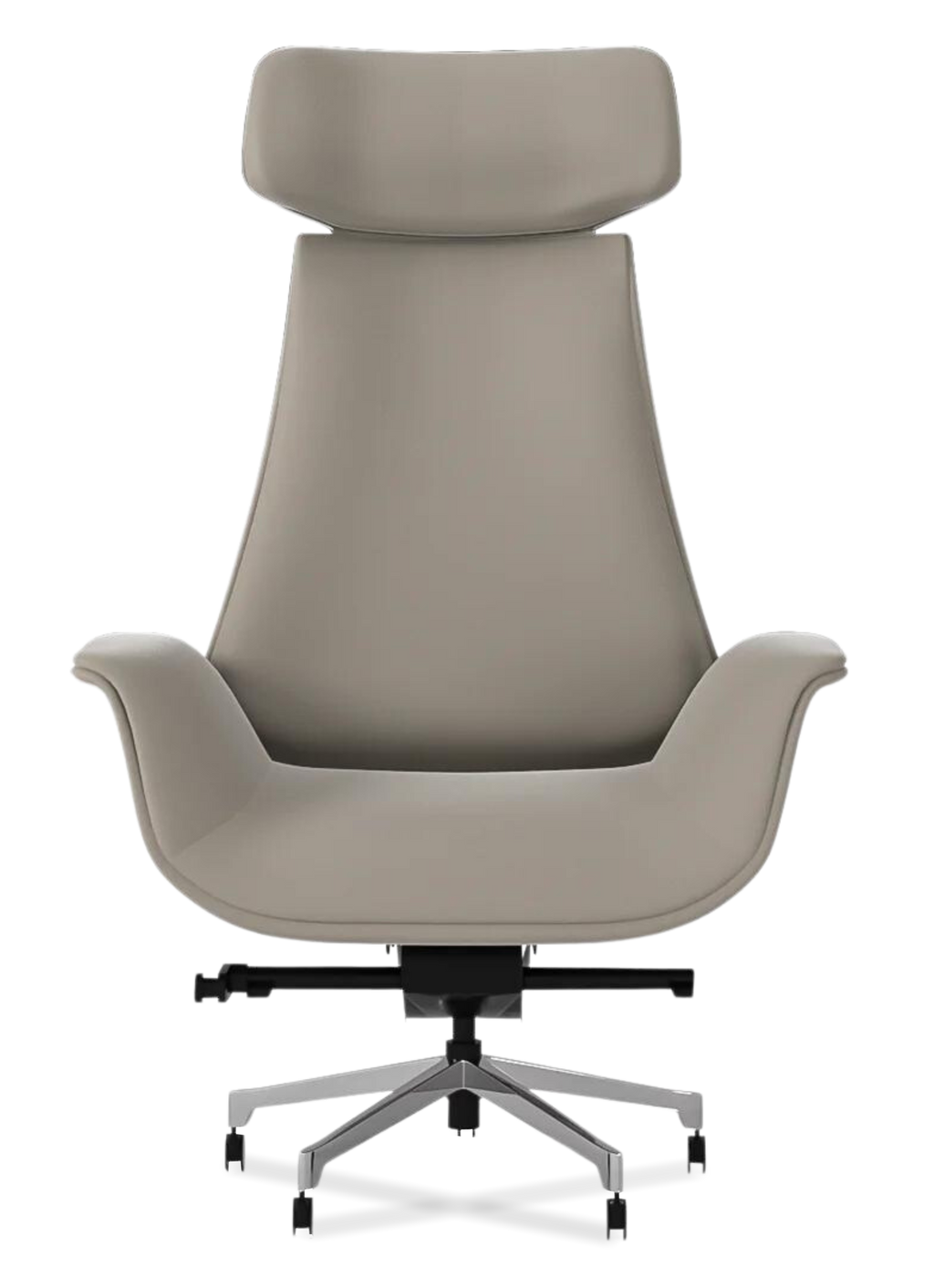 Genuine Leather Curved Office Chair