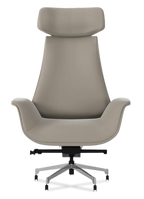 Genuine Leather Curved Office Chair