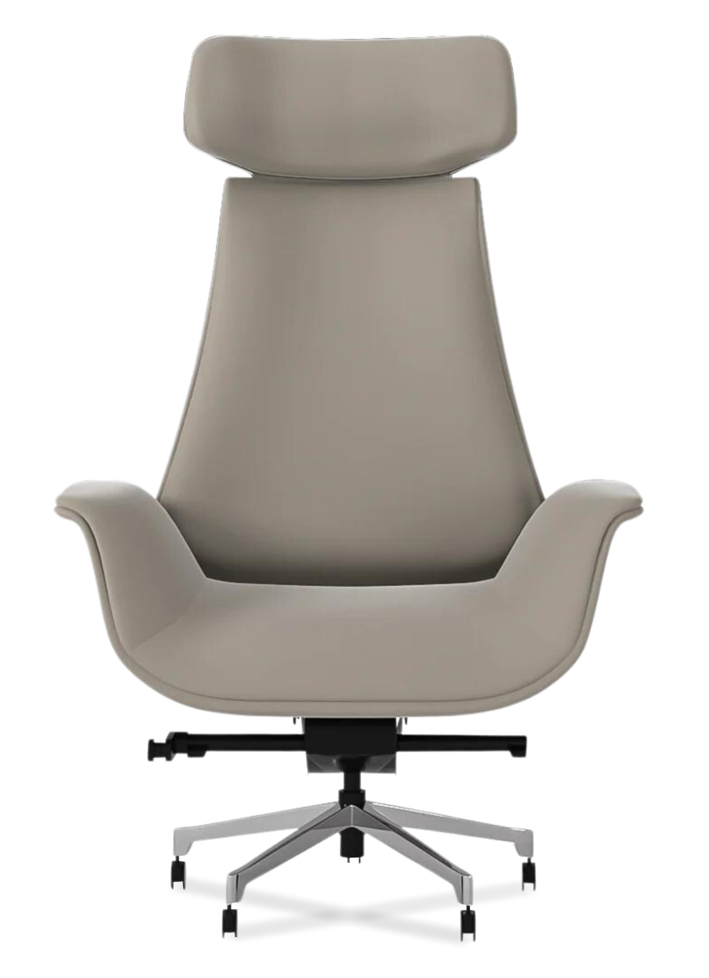 Genuine Leather Curved Office Chair
