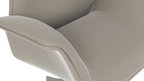 Genuine Leather Curved Office Chair