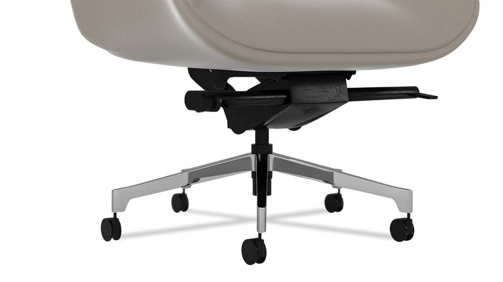 Genuine Leather Curved Office Chair