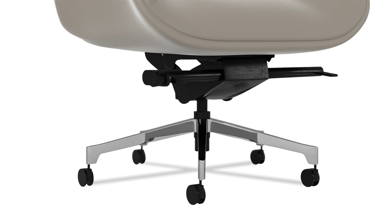 Genuine Leather Curved Office Chair