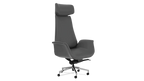 Genuine Leather Curved Office Chair