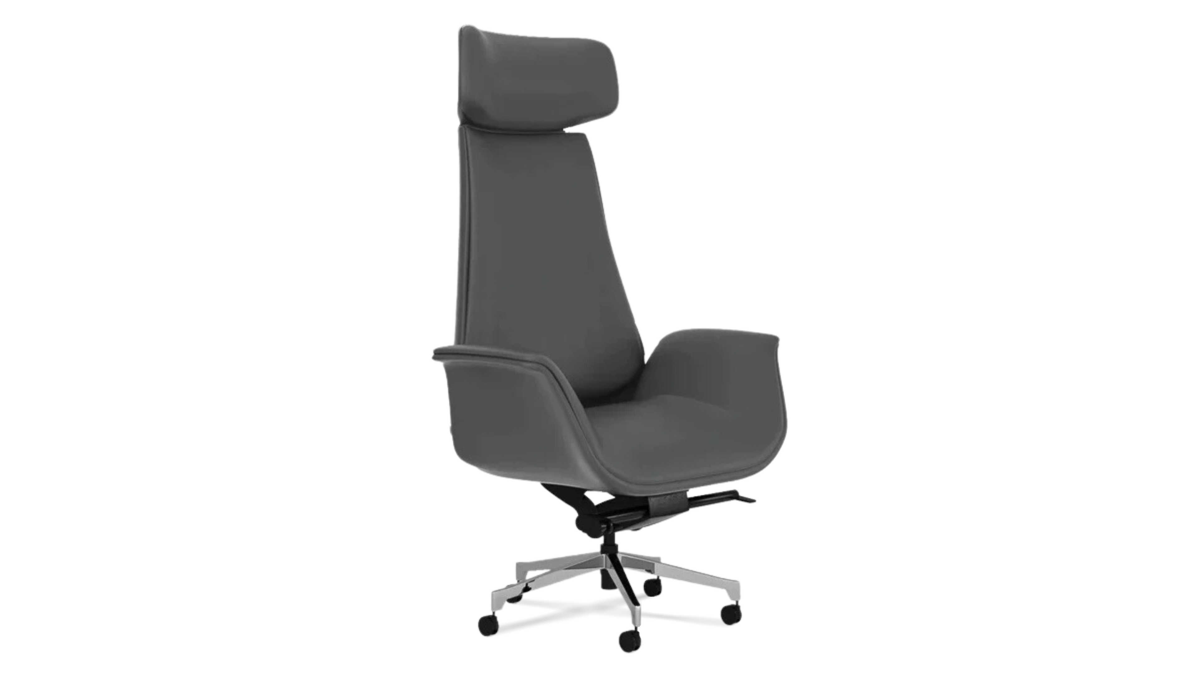 Genuine Leather Curved Office Chair