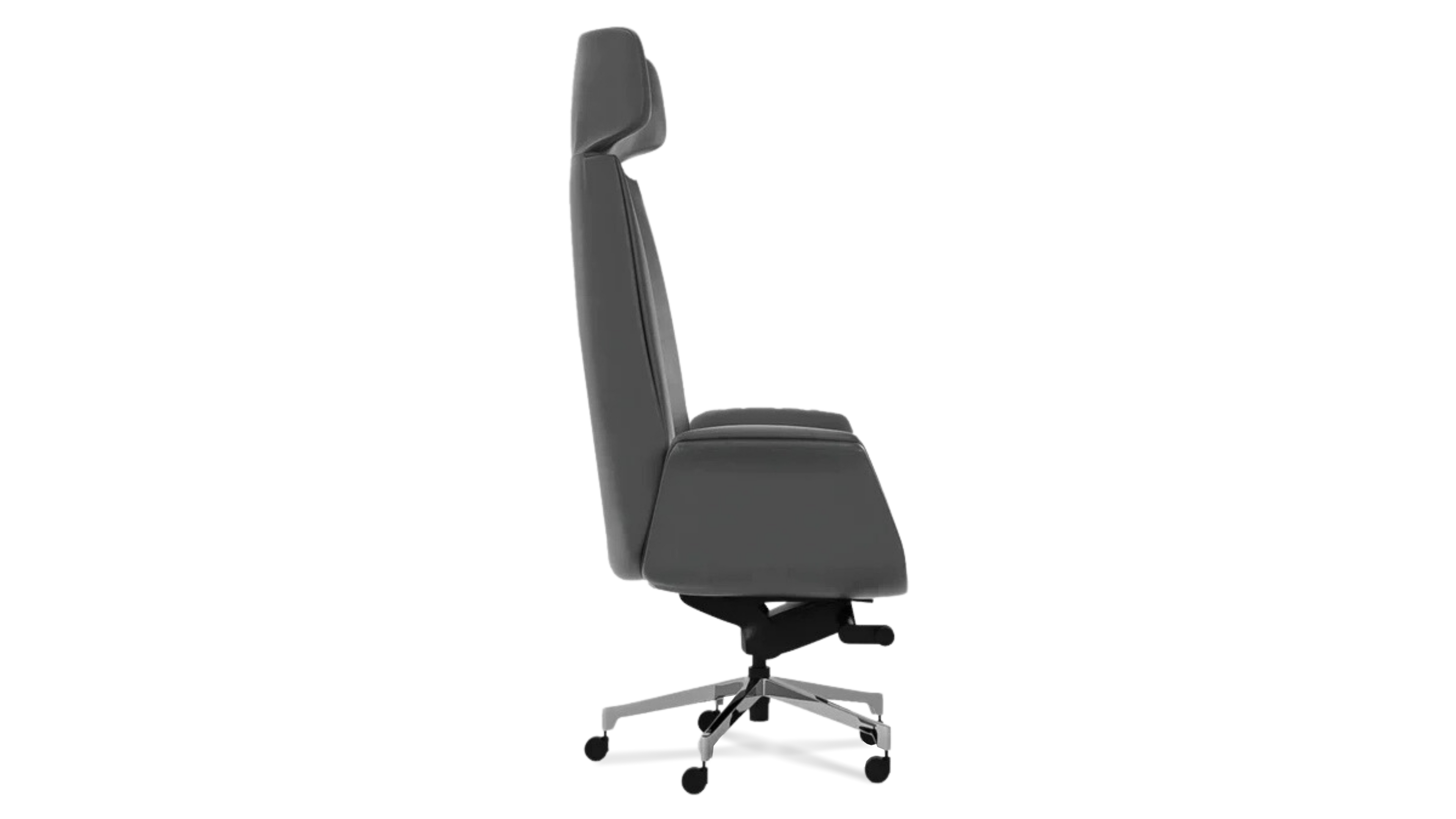 Genuine Leather Curved Office Chair