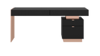Office Desk with Storage Cabinet