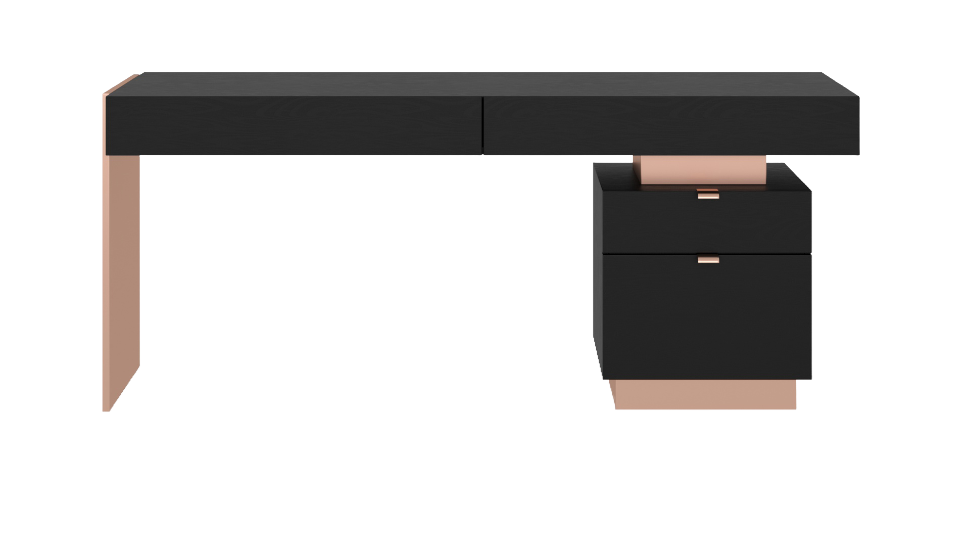 Office Desk with Storage Cabinet