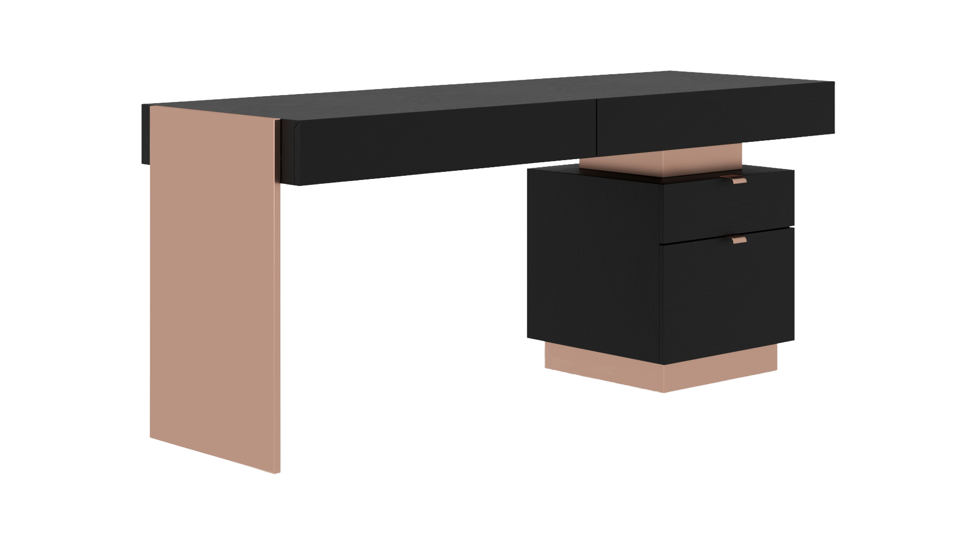 Office Desk with Storage Cabinet