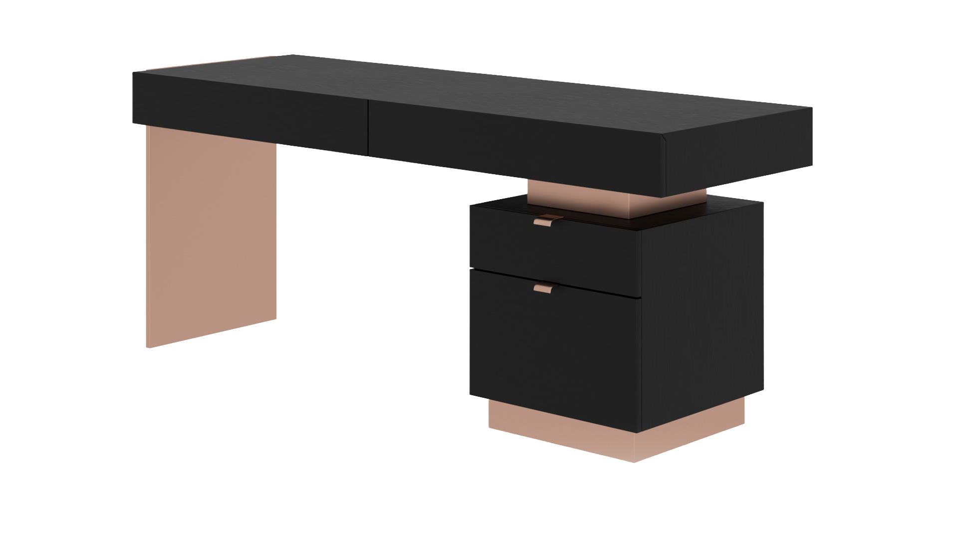 Office Desk with Storage Cabinet