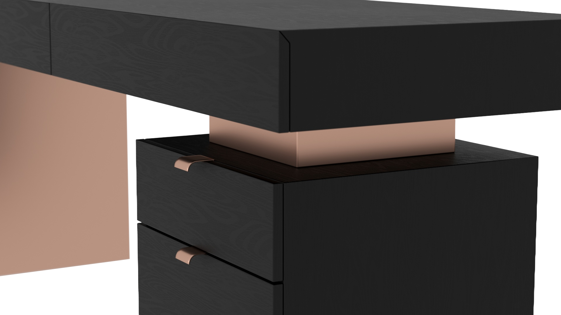 Office Desk with Storage Cabinet