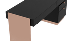 Office Desk with Storage Cabinet