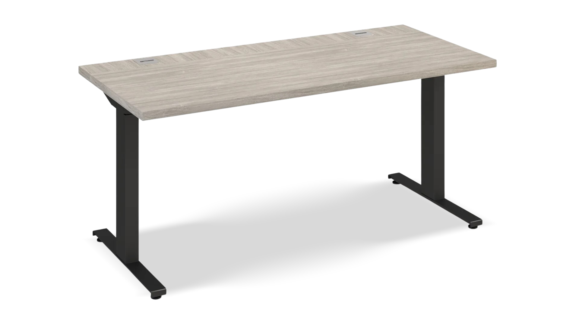 Simple Wooden Height Adjustable Desk