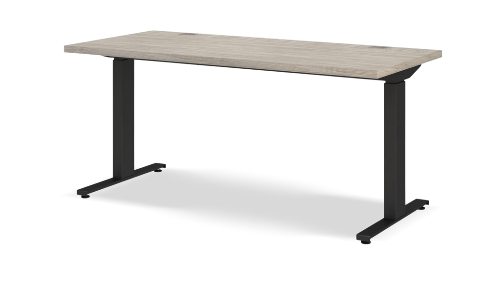 Simple Wooden Height Adjustable Desk