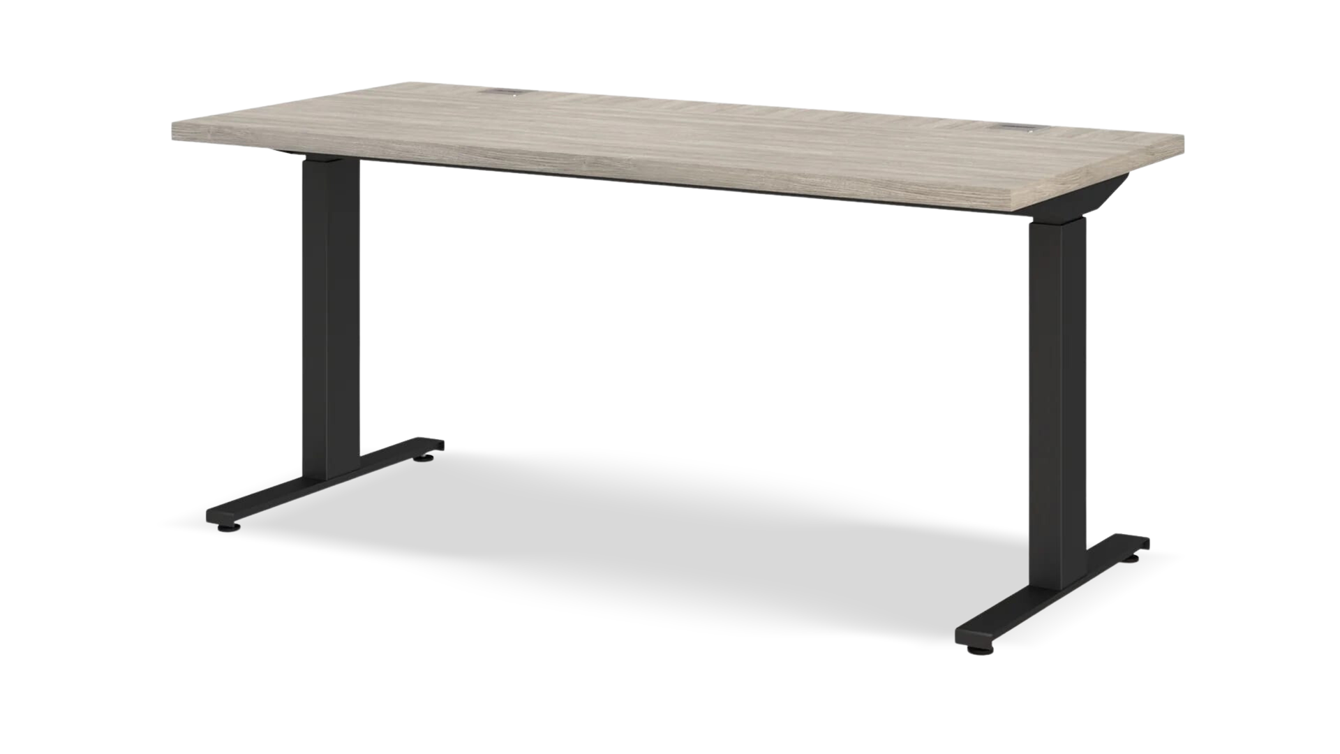 Simple Wooden Height Adjustable Desk