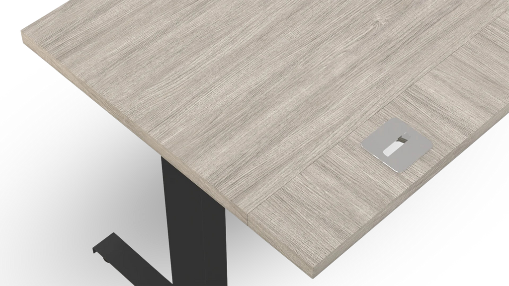 Simple Wooden Height Adjustable Desk