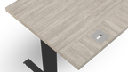 Simple Wooden Height Adjustable Desk