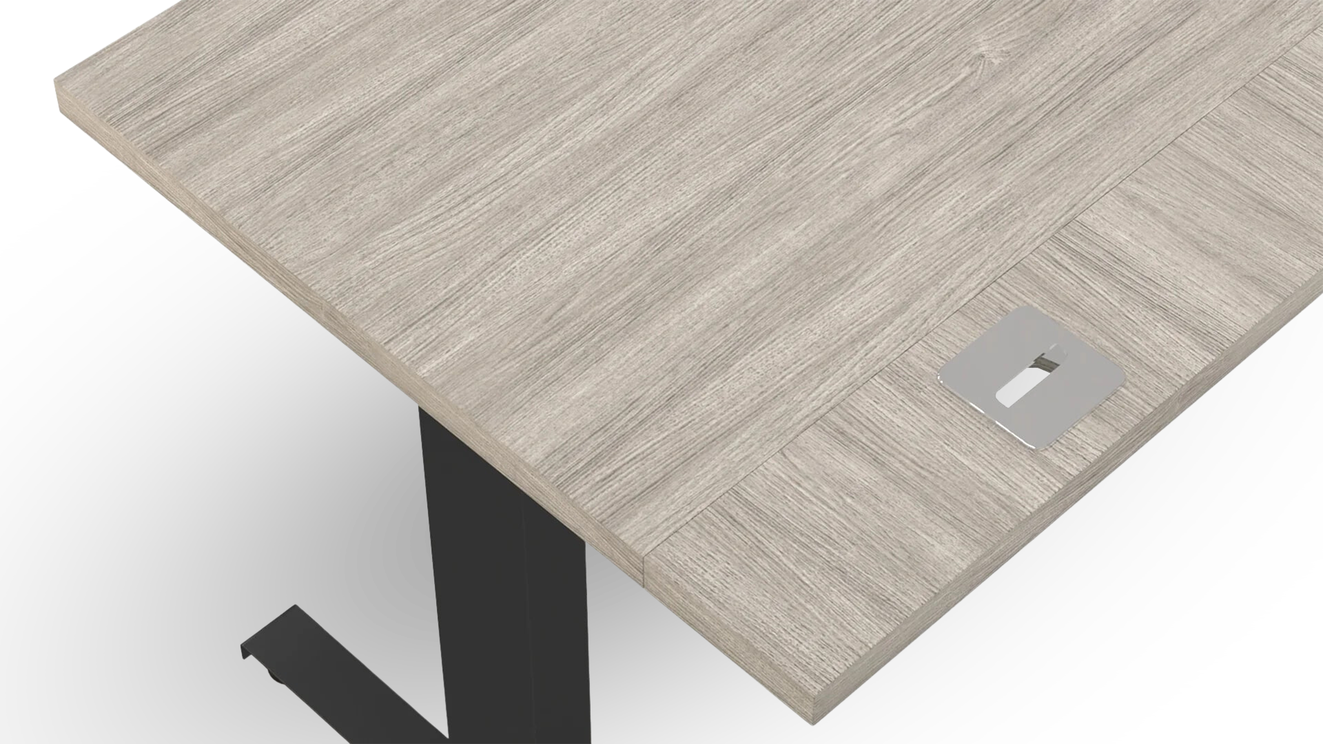 Simple Wooden Height Adjustable Desk