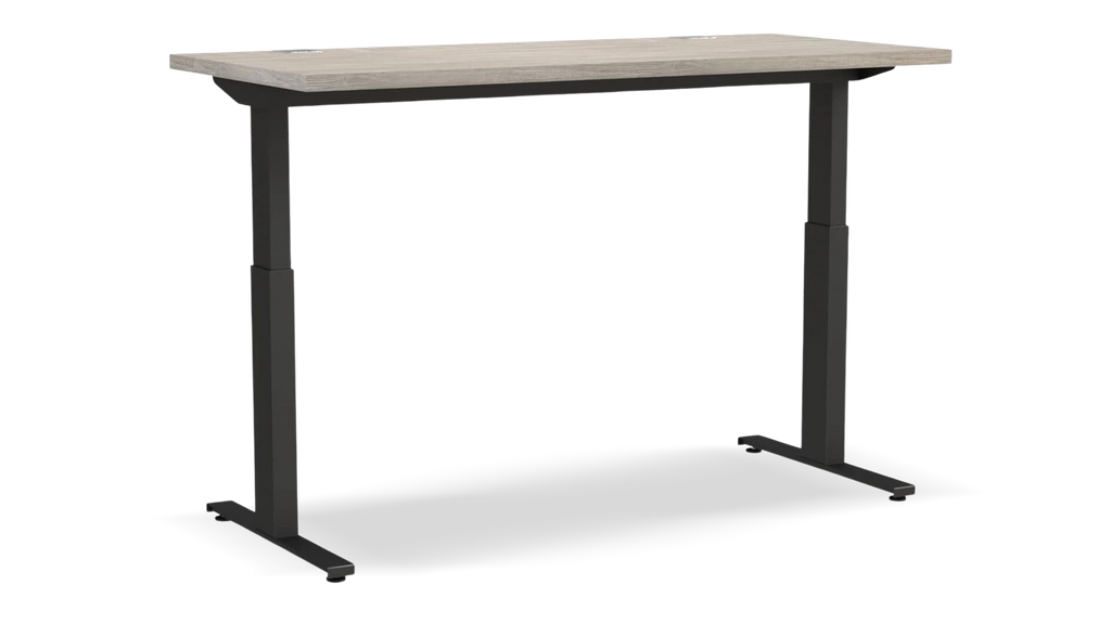 Simple Wooden Height Adjustable Desk