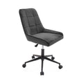 Velvet Fabric Height Adjustable Office Swivel Chair