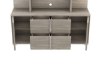 Wooden Bookcase for Office Documents Storage Cabinet