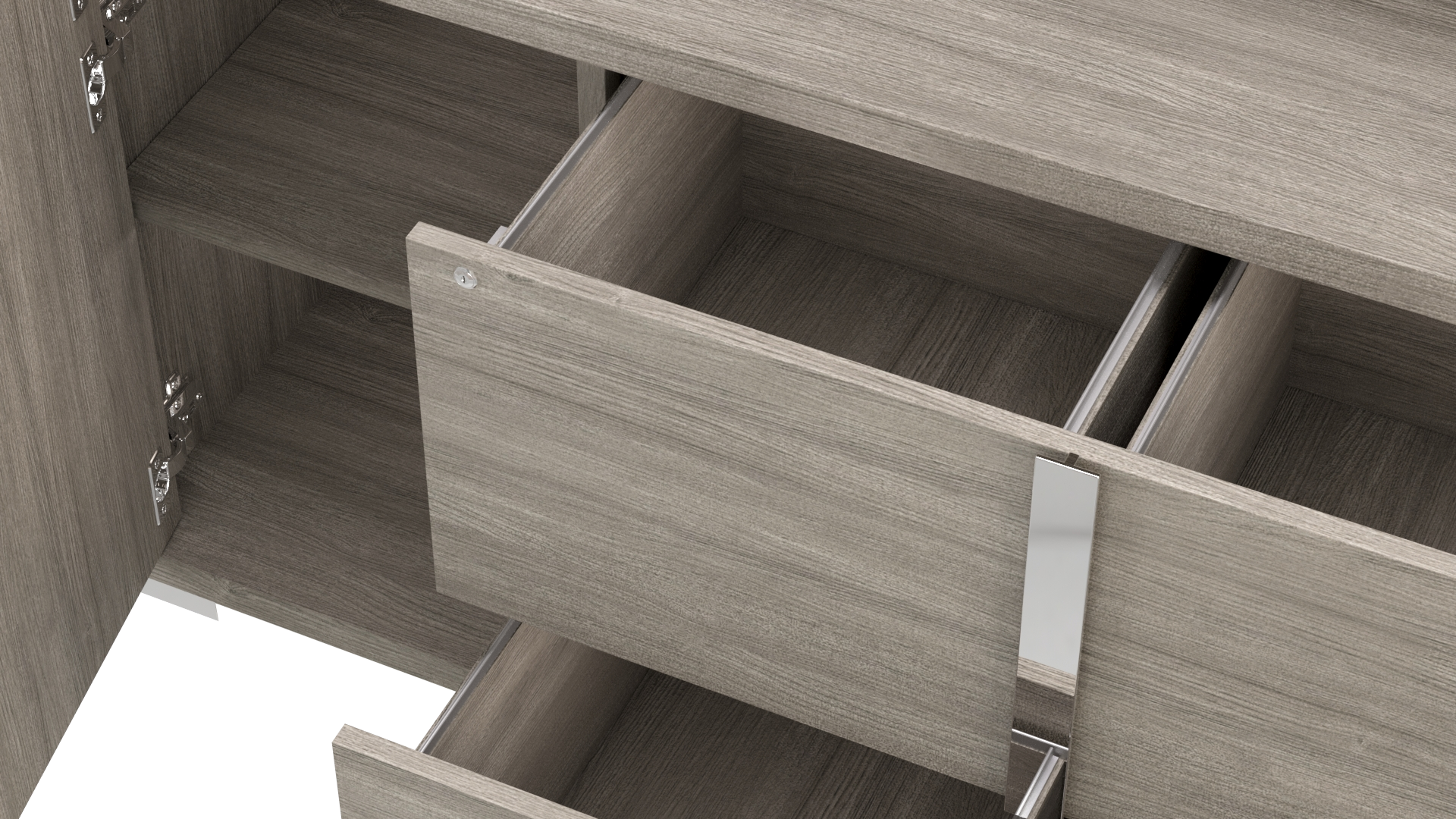 Wooden Bookcase for Office Documents Storage Cabinet